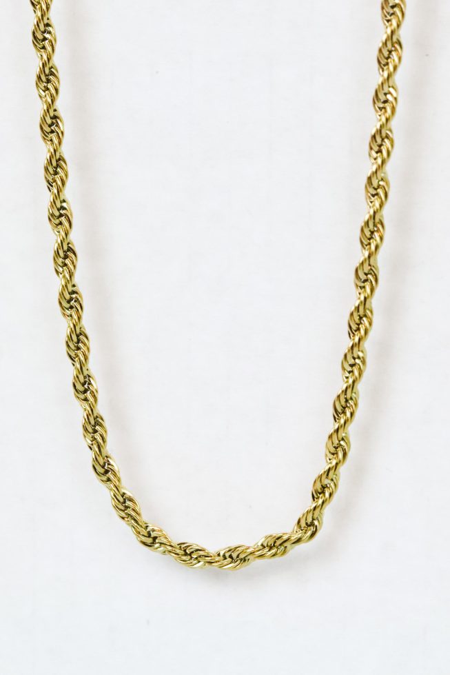 Twisted chain necklace | stainless steel