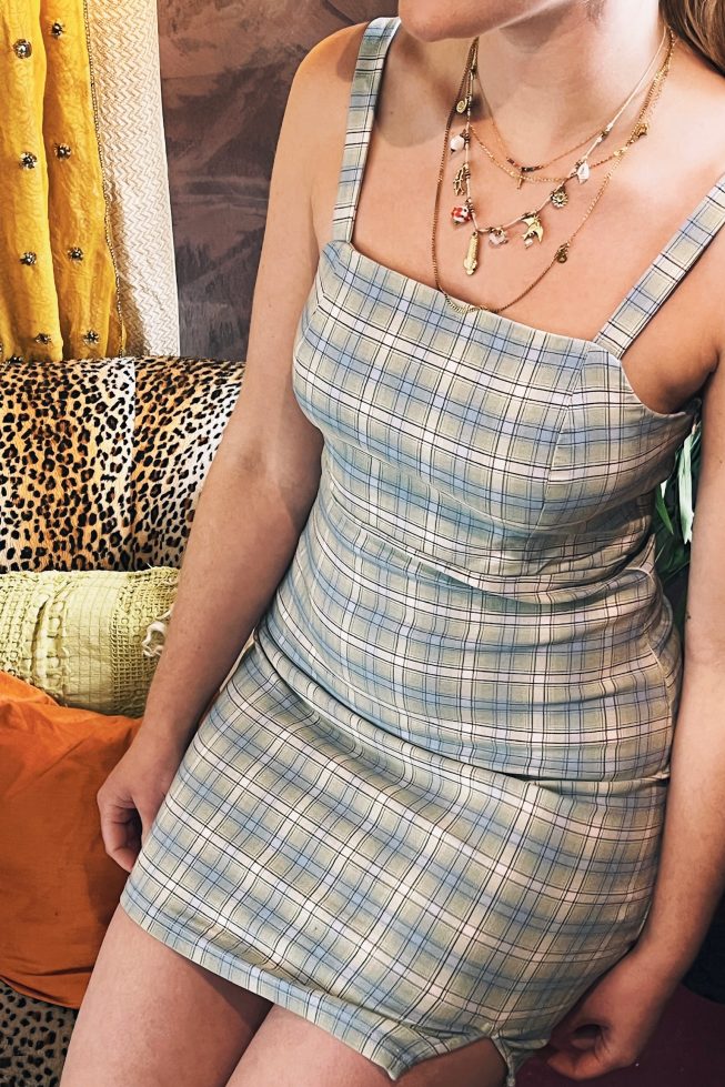 Vintage gingham dress