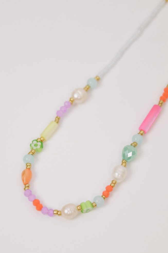 Funky beads necklace | stainless steel
