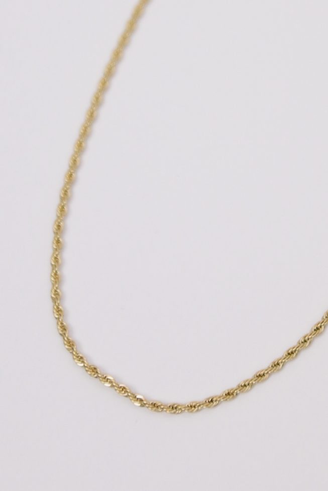 Twisted short necklace | stainless steel