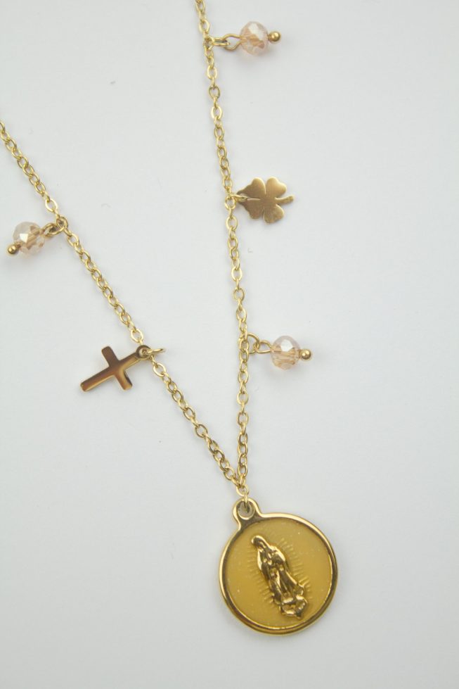 Believe charm necklace | stainless steel