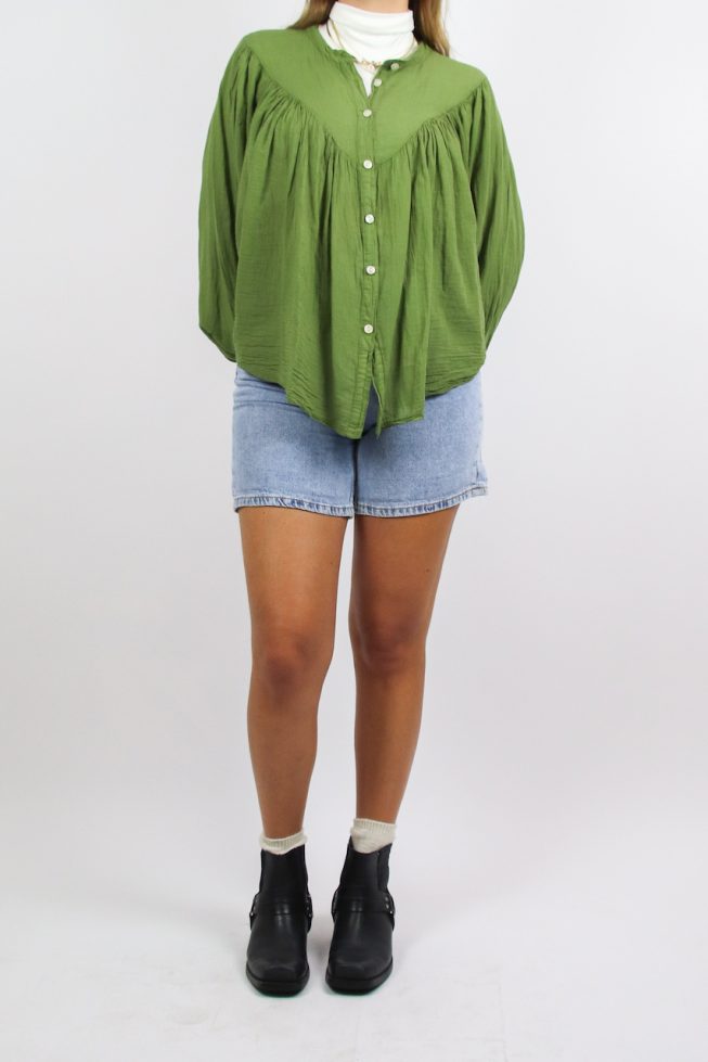 Tess green blouse