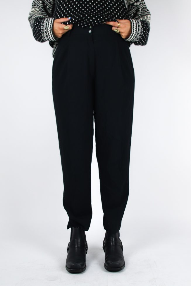 Vintage black high waisted trousers