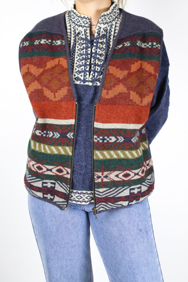 Vintage woolen waistcoat