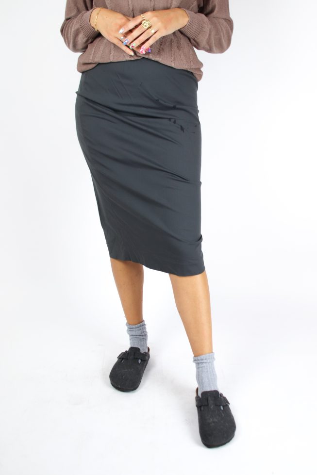 Vintage grey midi skirt
