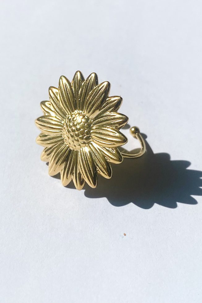 Sunflower ring | stainless steel