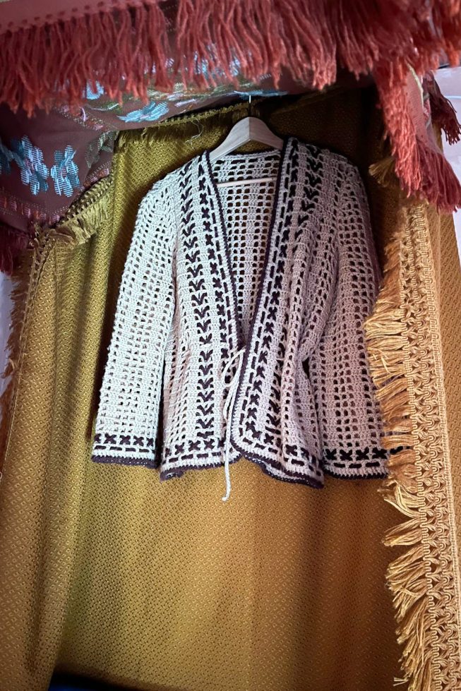 Vintage crochet vest
